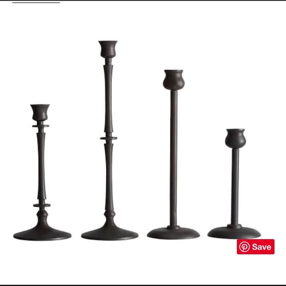 Pottery barn Candleholders Set of 4